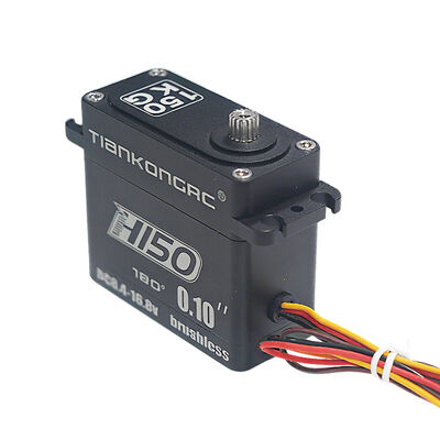 TIANKONGRC Servo Motor sin escobillas de alto par de 150 KG totalmente metálico para automatización industrial y vehículos todoterreno 1/6 RC