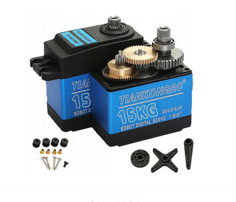 Un buen precio. TIANKONGRC TD-6615MG 15KG 4.8-8.4V Motor de servo digital de engranaje de metal para automóvil inteligente de robot RC en línea