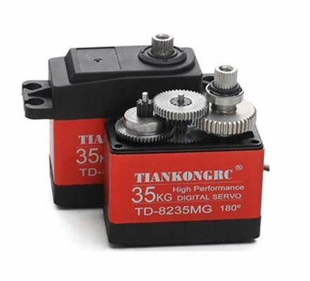 Un buen precio. TIANKONGRC TD8235MG 35kg RC Servo Motor Gear de metal 4.8-8.4V para el robot de coche inteligente de Arduino en línea