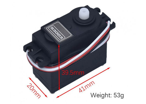 Un buen precio. El motor de servo estándar TIANKONGRC S3003 tiene un par de 3.2 kg en línea