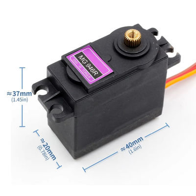 Un buen precio. El motor de servo estándar de TIANKONGRC MG995/MG996R/MG946/MG947 tiene un par de 13 kg. en línea